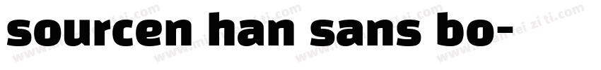sourcen han sans bo字体转换